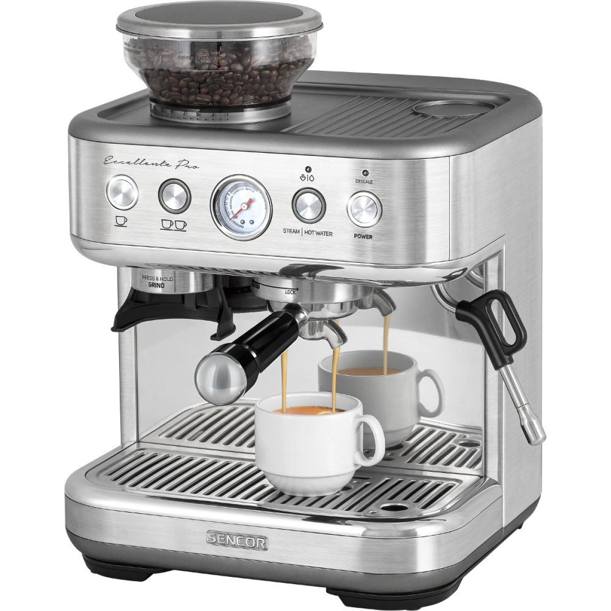 Μηχανή Espresso Thermoblock 15Bar Sencor SES 6010SS Ασημί