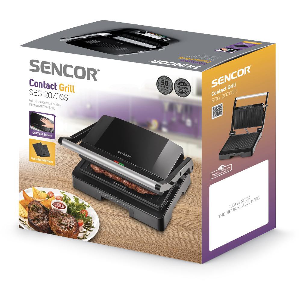 Ηλεκτρική Ψηστιέρα Sencor SBG 2070SS CoolTouch 1000W  Μαύρη