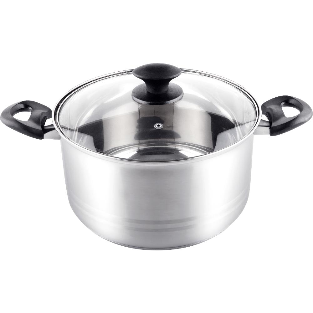 Κατσαρόλα SS24x13,5cm 6,1lt Stainless Steel Lamart LTB2413 Ασημί