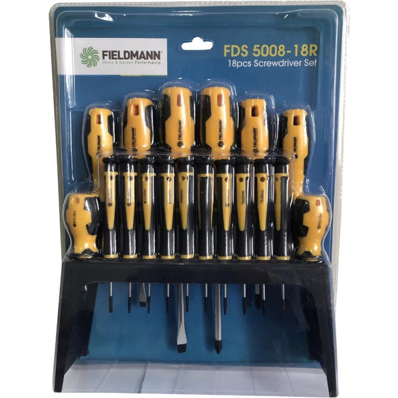 Σετ Κατσαβίδια Fieldmann FDS 5008-18R με Βάση Τοποθέτησης 18 Τεμ.