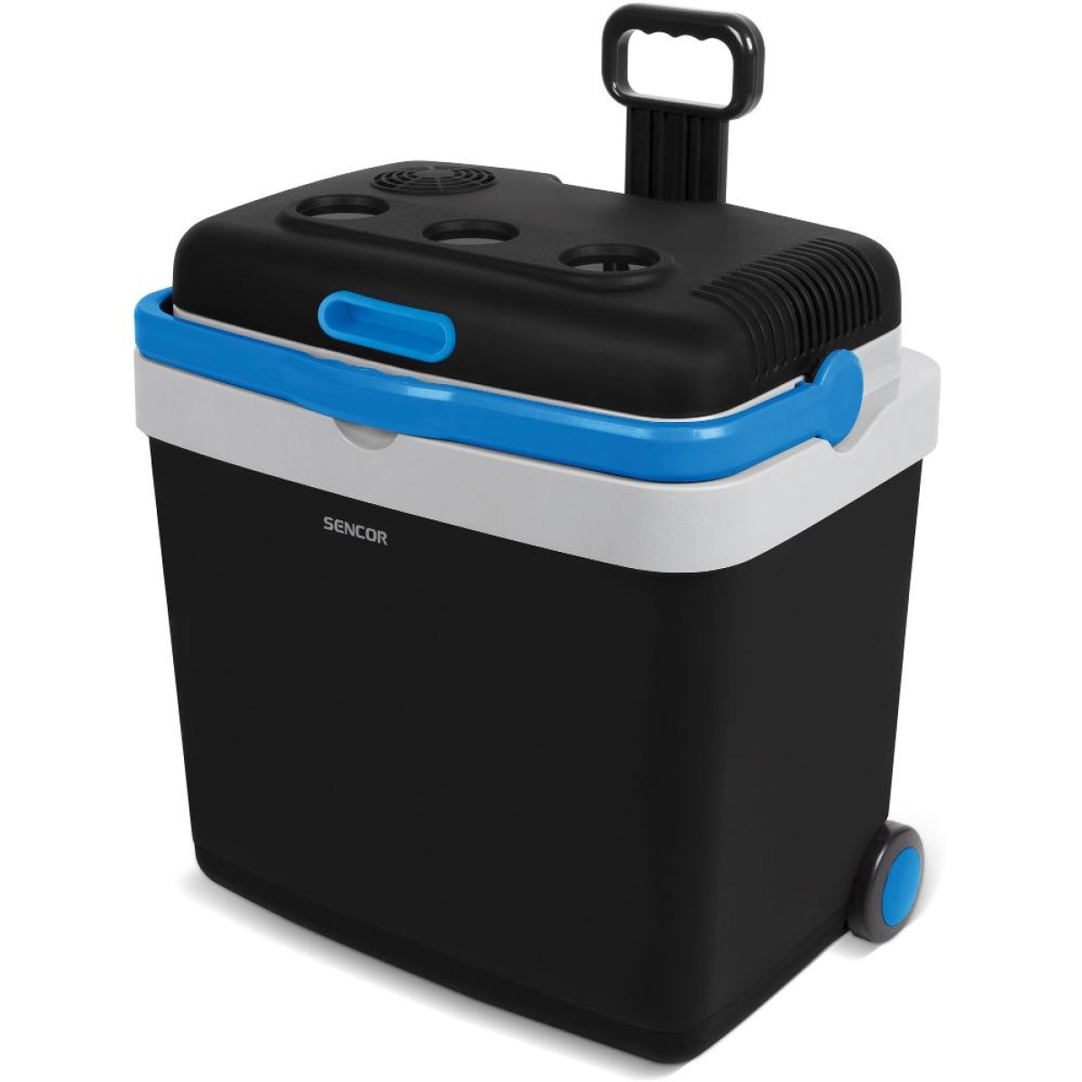 Φορητό Ψυγείο Cooler Sencor SCM 4233BL-EUE3 33L με Λειτουργία Ψύξης - Θέρμανσης και Λαβή Μεταφοράς με Ροδάκια