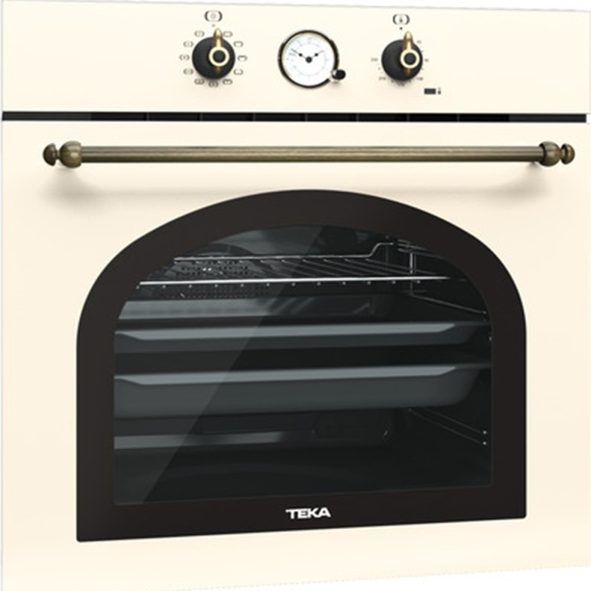 Εντοιχιζόμενος Φούρνος TEKA Παραδοσιάκο Design με SurroundTemp και Hydroclean 70lt 60cm HRB 6300 VB Μπεζ