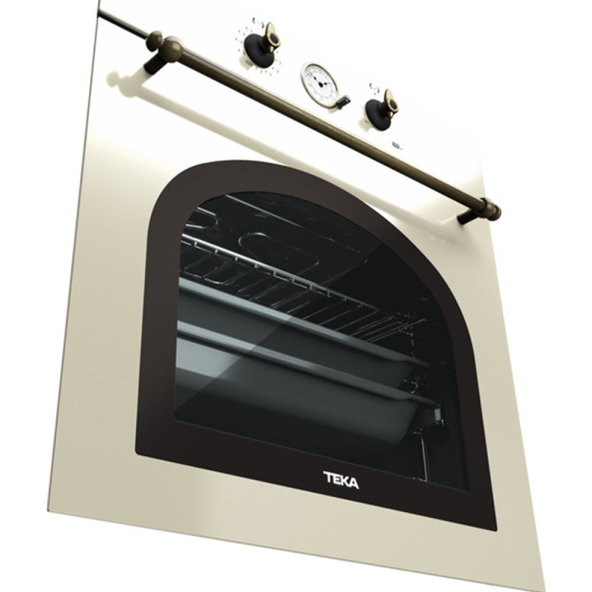 Εντοιχιζόμενος Φούρνος TEKA Παραδοσιάκο Design με SurroundTemp και Hydroclean 70lt 60cm HRB 6300 VB Μπεζ