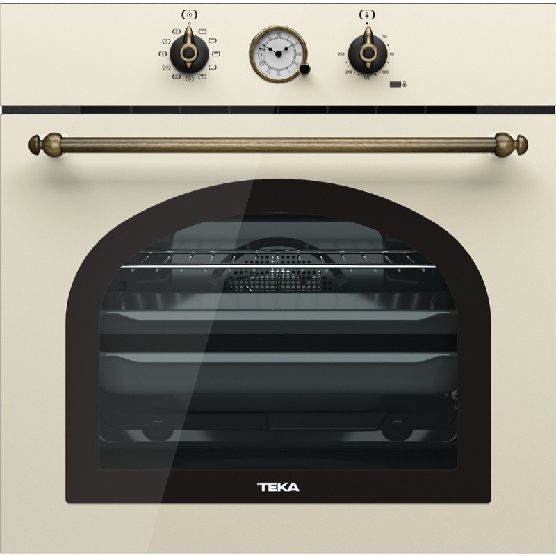 Εντοιχιζόμενος Φούρνος TEKA Παραδοσιάκο Design με SurroundTemp και Hydroclean 70lt 60cm HRB 6300 VB Μπεζ