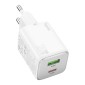 Φορτιστής Ταξιδίου Hoco N41 Almighty με 2 Εξόδους Φόρτισης USB QC3.0 18W και USB-C PD20W Λευκός