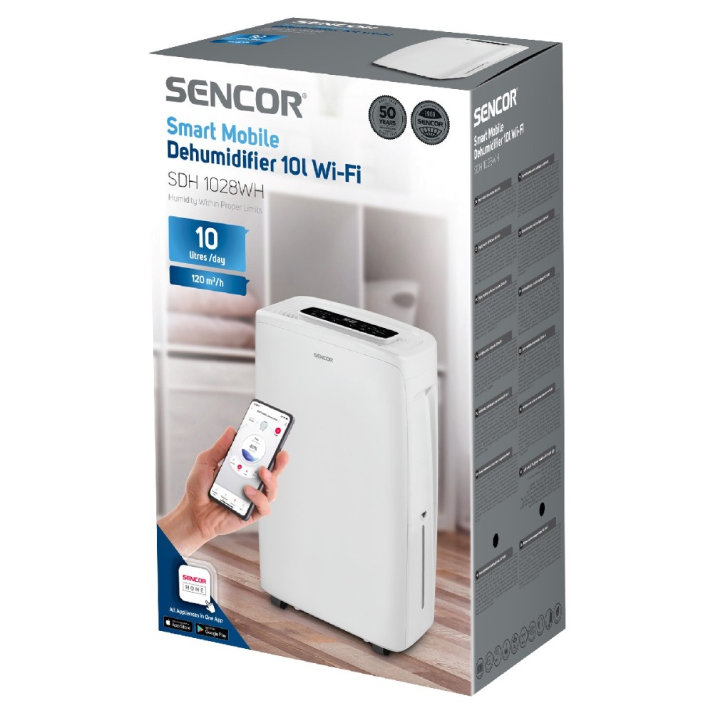 Αφυγραντήρας Sencor SDH 1028WH  Wi-Fi 1,5lt 235 W Κάλυψη 18-35τμ