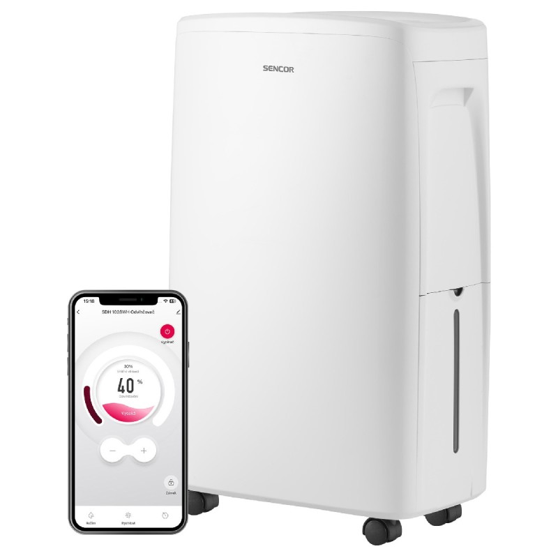 Αφυγραντήρας Sencor SDH 1028WH  Wi-Fi 1,5lt 235 W Κάλυψη 18-35τμ