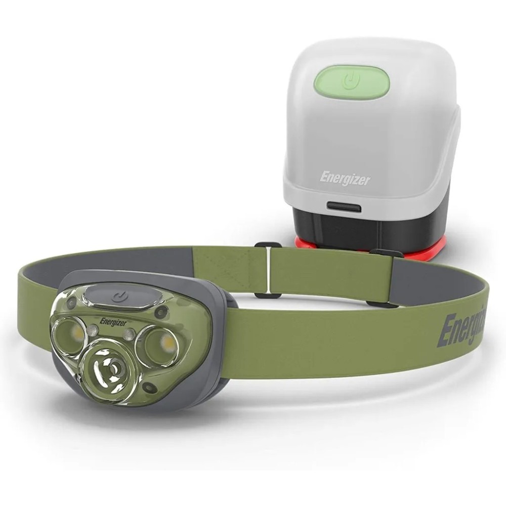 Φακός Κεφαλής Energizer Vision HD 3 Led 260 Lumens IPX4 με Lanern Case και μπαταρίες AAA  Πράσινο