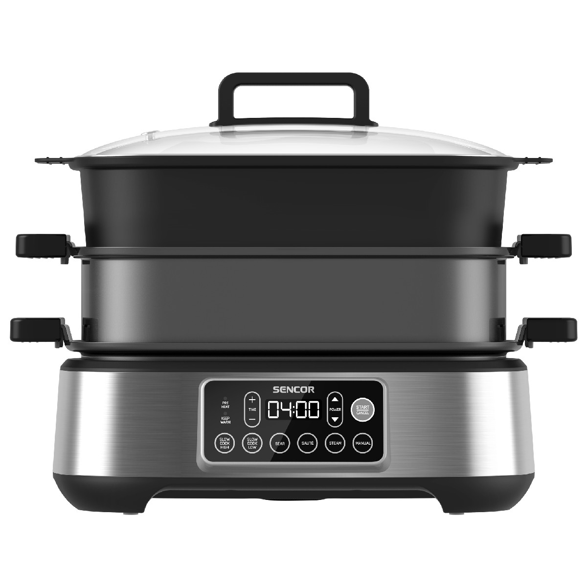 Ηλεκτρική Γάστρα Sencor SPR 6300BK  με Χωρητικότητα 6lt Grill Rice Cooker και Ατμομάγειρα