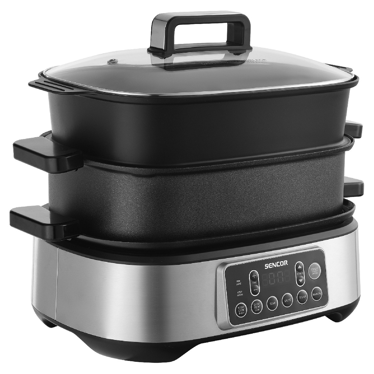 Ηλεκτρική Γάστρα Sencor SPR 6300BK  με Χωρητικότητα 6lt Grill Rice Cooker και Ατμομάγειρα