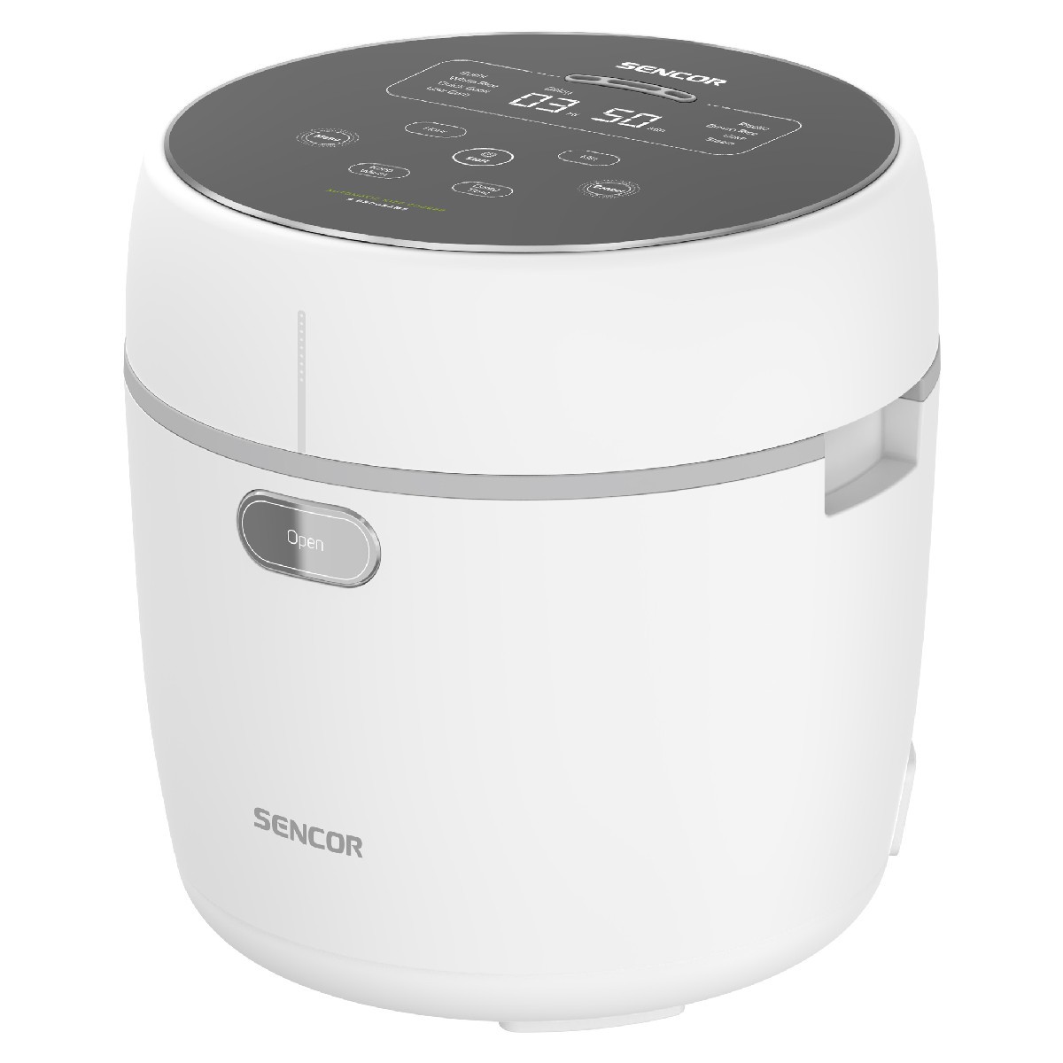 Ατμομάγειρας Ρυζιού Sencor SRM 0670WH 0,6lt 500W με Αντικολλητική Επιφάνεια Low Carb και Low Sugar Function Λευκός