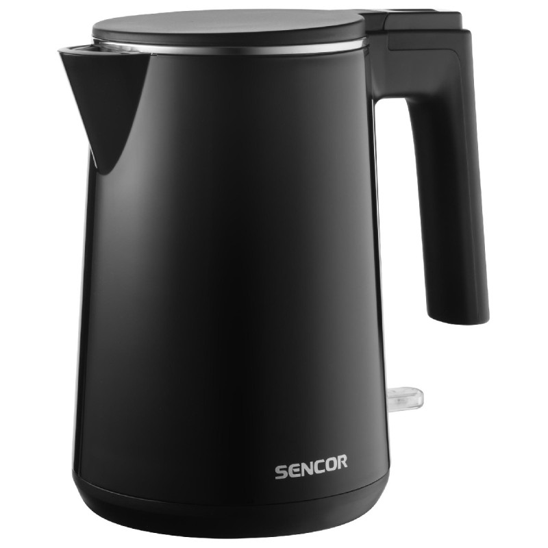 Βραστήρας Sencor SWK 0156BK 1 lt 1500 W με Αφαιρούμενο και Πλενόμενο Φίλτρο Κατά των Αλάτων Μαύρο