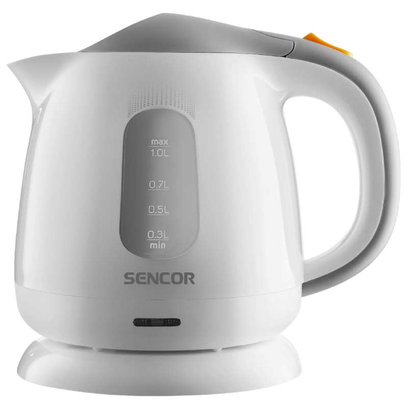 Βραστήρας Sencor SWK 1100WH 1 lt 100W με Αφαιρούμενο και Πλενόμενο Φίλτρο Ρύπων και Αλάτων Λευκό