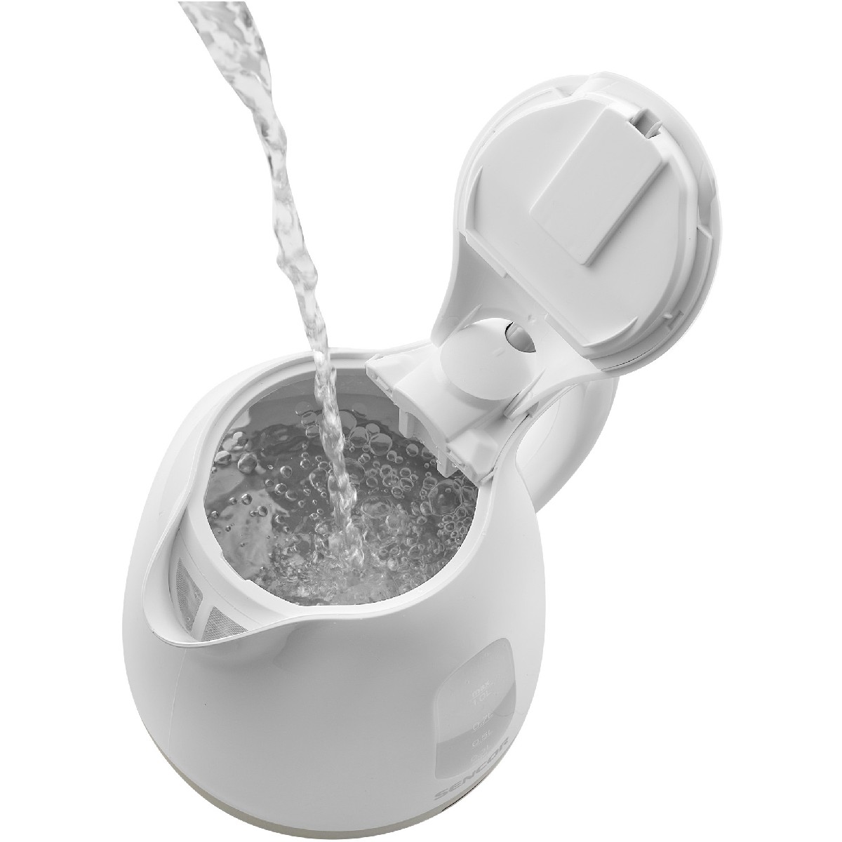 Βραστήρας Sencor SWK 1103LM 1 lt 100W με Αφαιρούμενο και Πλενόμενο Φίλτρο Ρύπων και Αλάτων Κίτρινο