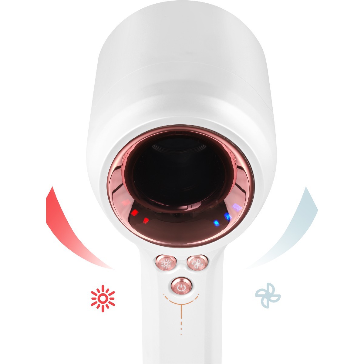 Σεσουάρ Μαλλιών Sencor SHD 9100RS High-speed 1500W Λευκό