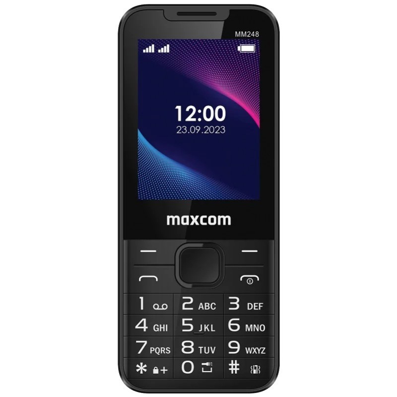 Maxcom Strong MM248 L (Dual Sim) 2.4" 4G VoLTE με Φακό, Ραδιόφωνο και Κάμερα Μαύρο