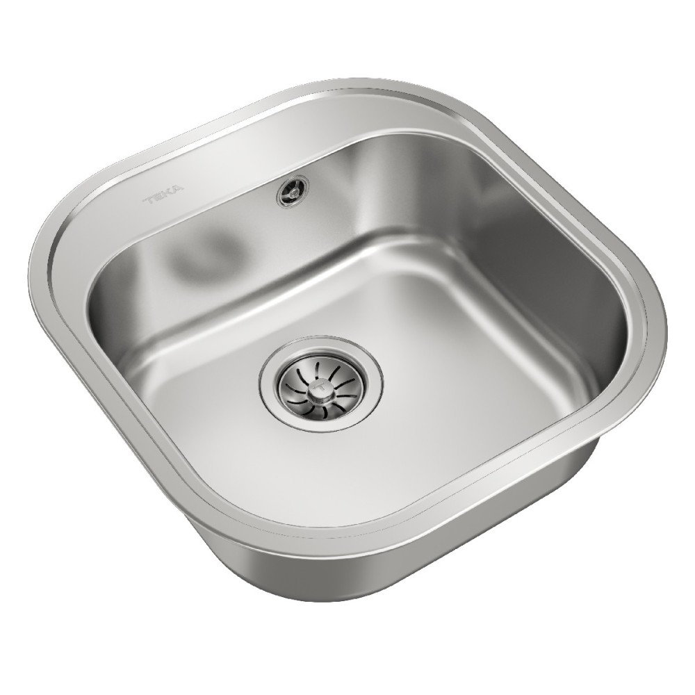 Νεροχύτης Inox TEKA 1 Γούρνα  για Ένθετη Τοποθέτηση 46.5x48.5cm STYLO 1B TOTAL 10107074