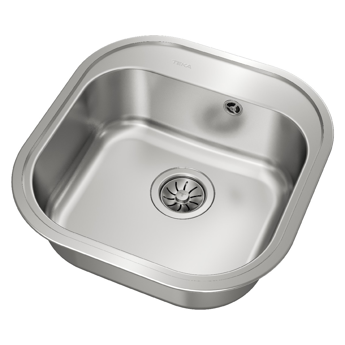 Νεροχύτης Inox TEKA 1 Γούρνα  για Ένθετη Τοποθέτηση 46.5x48.5cm STYLO 1B TOTAL 10107074
