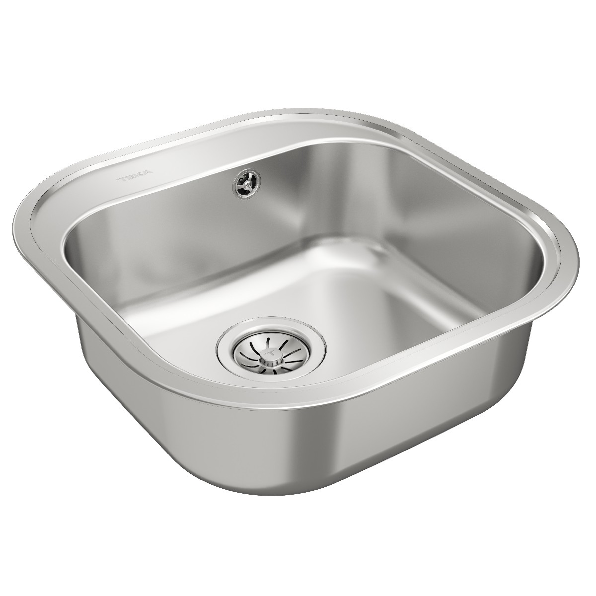 Νεροχύτης Inox TEKA 1 Γούρνα  για Ένθετη Τοποθέτηση 46.5x48.5cm STYLO 1B TOTAL 10107074