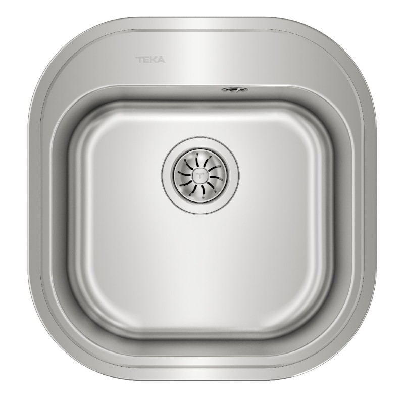 Νεροχύτης Inox TEKA 1 Γούρνα  για Ένθετη Τοποθέτηση 46.5x48.5cm STYLO 1B TOTAL 10107074