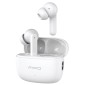 Wireless Hands Free Noozy BH55 V5.4 με ANC + ENC για Μείωση Εξωτερικού Θορύβου 30 ώρες Αναπαραγωγής 6 ώρες Ομιλίας Λευκό