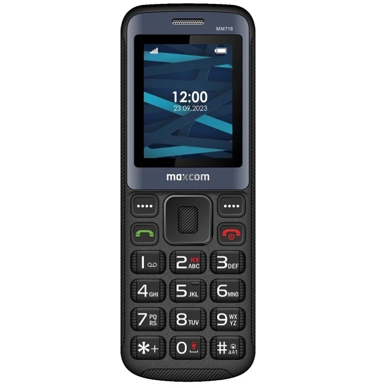 Maxcom MM718L 1.77" 4G VoLTE  με  Ραδιόφωνο, Κάμερα, Φακό Μαύρο