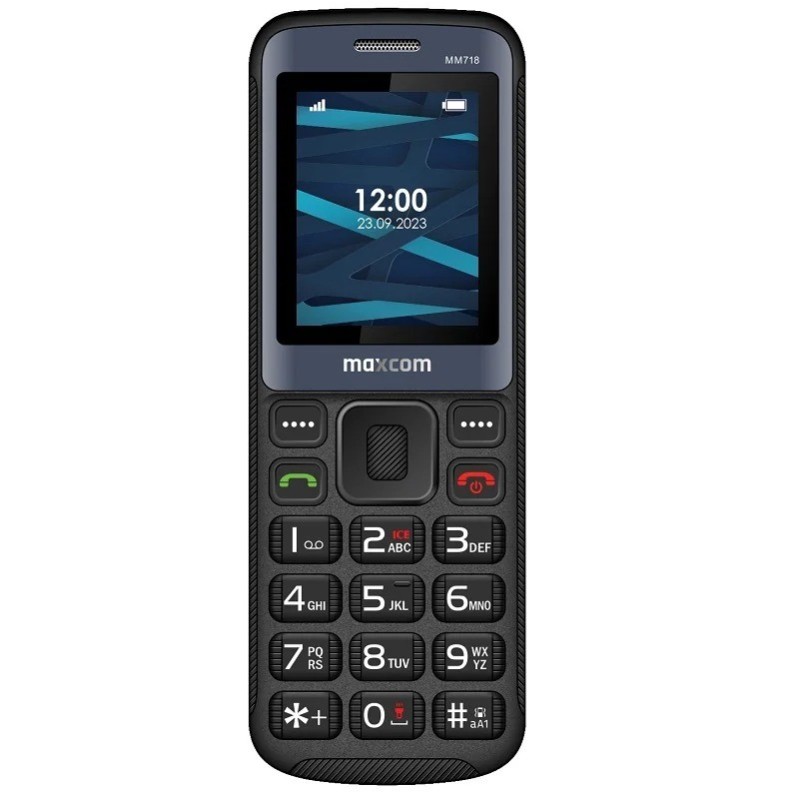 Maxcom MM718L 1.77" 4G VoLTE  με  Ραδιόφωνο, Κάμερα, Φακό Μαύρο