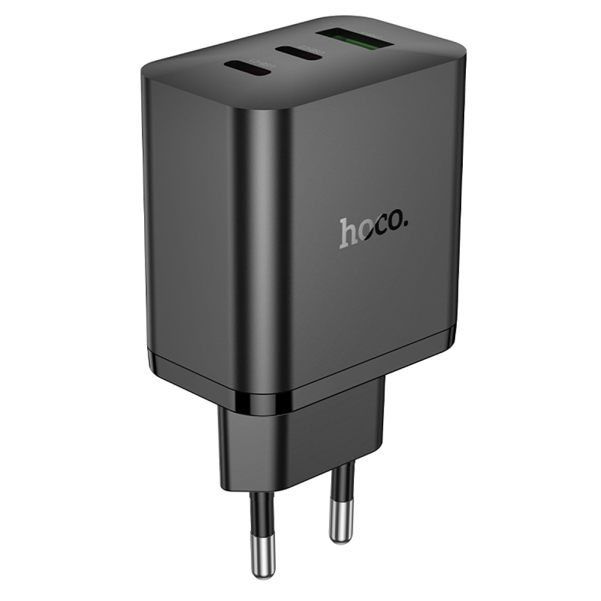 Φορτιστής Ταξιδίου Hoco N51 Scenery 65W με 2 x USB-C και 1 x USB-A  Μαύρος