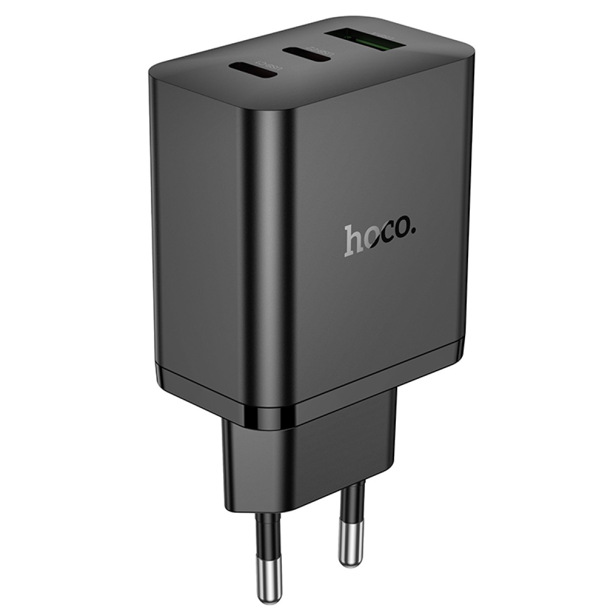 Φορτιστής Ταξιδίου Hoco N50 Scenery 45W με 2 x USB-C και 1x USB-A  Μαύρος
