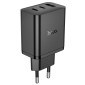 Φορτιστής Ταξιδίου Hoco N50 Scenery 45W με 2 x USB-C και 1x USB-A  Μαύρος
