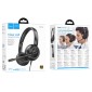 Ακουστικά Stereo Hoco W112 Pure 3.5mm Κατάλληλα για Κλήσεις ή Τηλεφωνικο Κέντρο με Μικρόφωνο Μαύρα