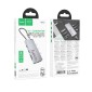 Hub USB-C Hoco HB52 Wow 8-in-1 με HDTV + RJ45 + SD/TF+ PD + Type-C 3.0 + 2x USB 3.0 Γκρι 18cm