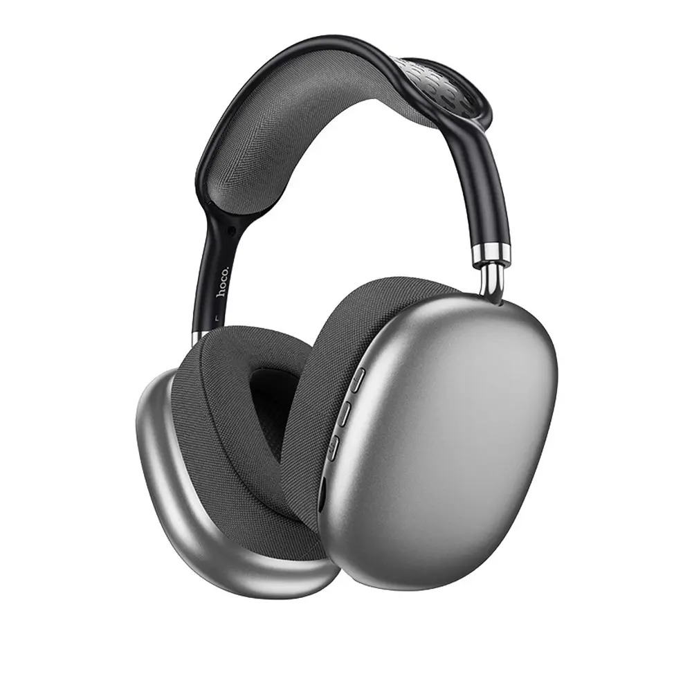 Wireless Ακουστικά Stereo Hoco ESD15 Max Shadow V5.3 400mAh με υποδοχή Micro SD και AUX Γκρι
