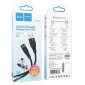Καλώδιο σύνδεσης Hoco DU45 Sturdy USB-A σε USB-C 3.0A για Γρήγορη Φόρτιση και Μεταφορά Δεδομένων Μαύρο 1m