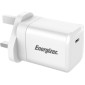 Φορτιστής Ταξιδίου Energizer Fast Charge με USB-C 45W Λευκός με UK Plug