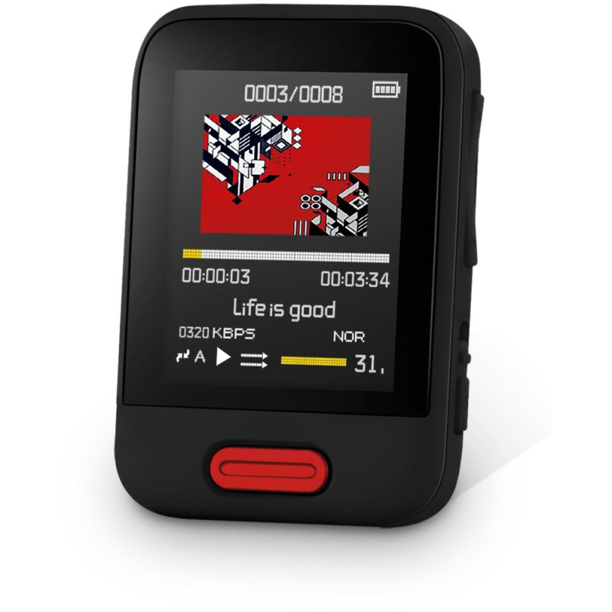 MP3/MP4 Player 16 GB με Bluetooth και FM Ραδιόφωνο Sencor SFP 7716 BK