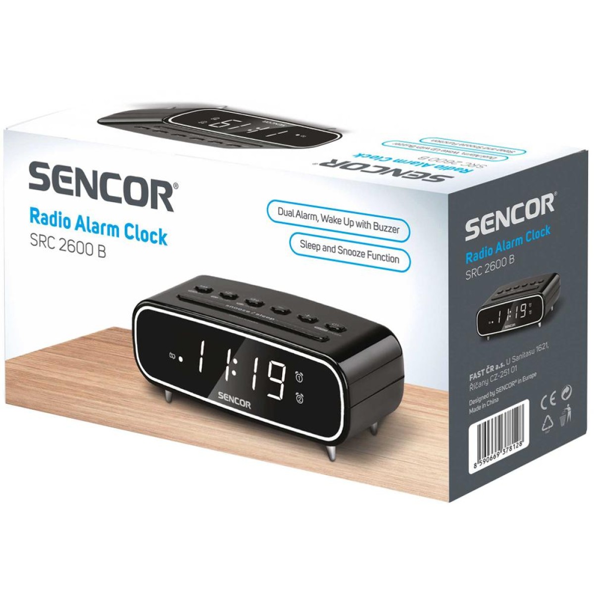 Ραδιόφωνο Ξυπνητήρι Sencor SRC 2600 B