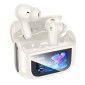 Wireless Hands Free Hoco EQ21 Sandy V5.4 με Active Noise Cancellation και ENC 400mAh 7 Ώρες Ομιλίας Λευκά