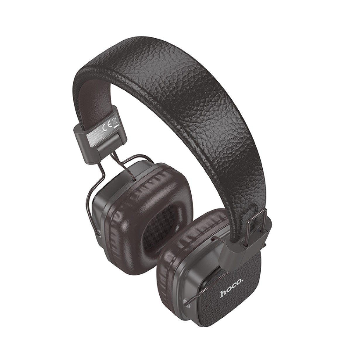 Wireless Ακουστικά Stereo Hoco W56 Earl V5.4 250mAh με AUX και Μικρόφωνο Καφέ - Μαύρο