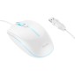 Ενσύρματο Ποντίκι Gaming Hoco GM37 Wonderful με 4  Πλήκτρα, Φωτισμό, 2400 DPI Λευκό