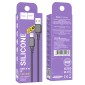 Καλώδιο Σύνδεσης Hoco X101 Silicon Assistant USB-A σε Lightning Fast Charging 2.4A Μαύρο 1m