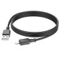 Καλώδιο Σύνδεσης Hoco X101 Silicon Assistant USB-A σε Lightning Fast Charging 2.4A Μαύρο 1m