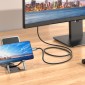 Καλώδιο σύνδεσης Hoco UA27 Type-C σε HDMI 4K 30Hz 2m Braided Μαύρο