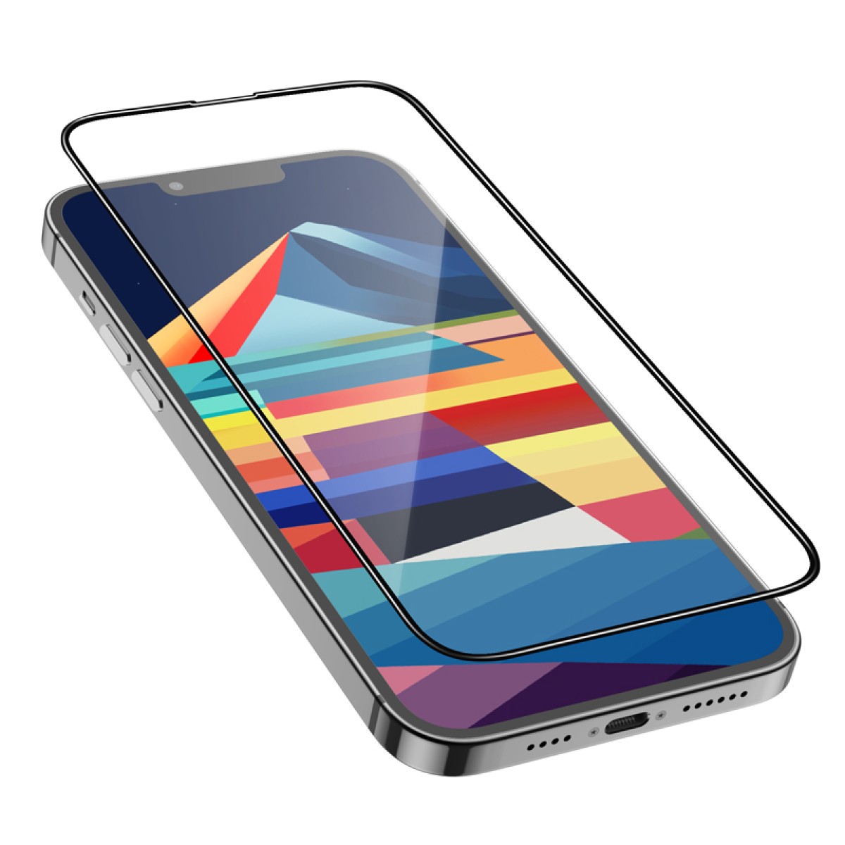 Tempered Glass Hoco A12 Plus Nano 3D Full Screen Edges Protection 9H με Μαύρο Περίγραμμα για Apple iPhone 15 Plus / 16 Plus