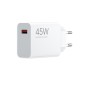 Φορτιστής Ταξιδίου Xiaomi BHR07SLEU 45W με USB-A Λευκός