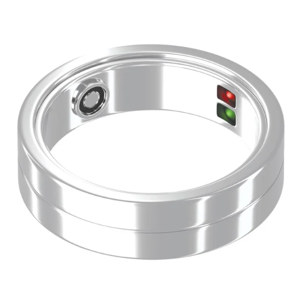 Smart Ring Maxcom mRing MR100 No.11 (Εσωτερική Διάμετρος 20.7mm) IP68 με Μετρητή Παλμών, Ύπνου, Θερμίδες, Βήματα Ασημί