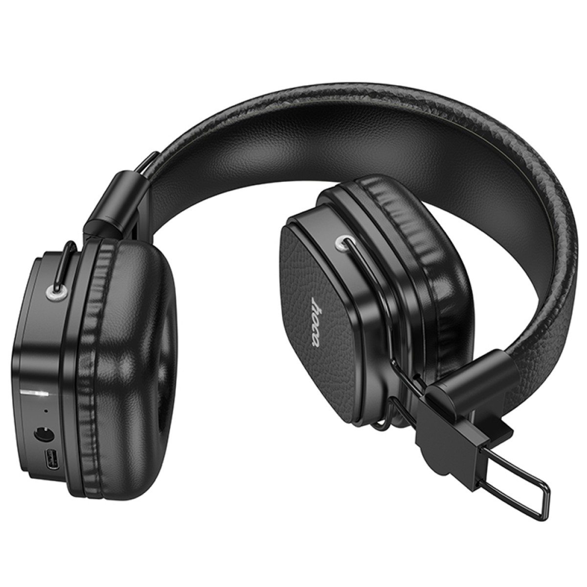 Wireless Ακουστικά Stereo Hoco W56 Earl V5.4 250mAh με AUX και Μικρόφωνο Μαύρα
