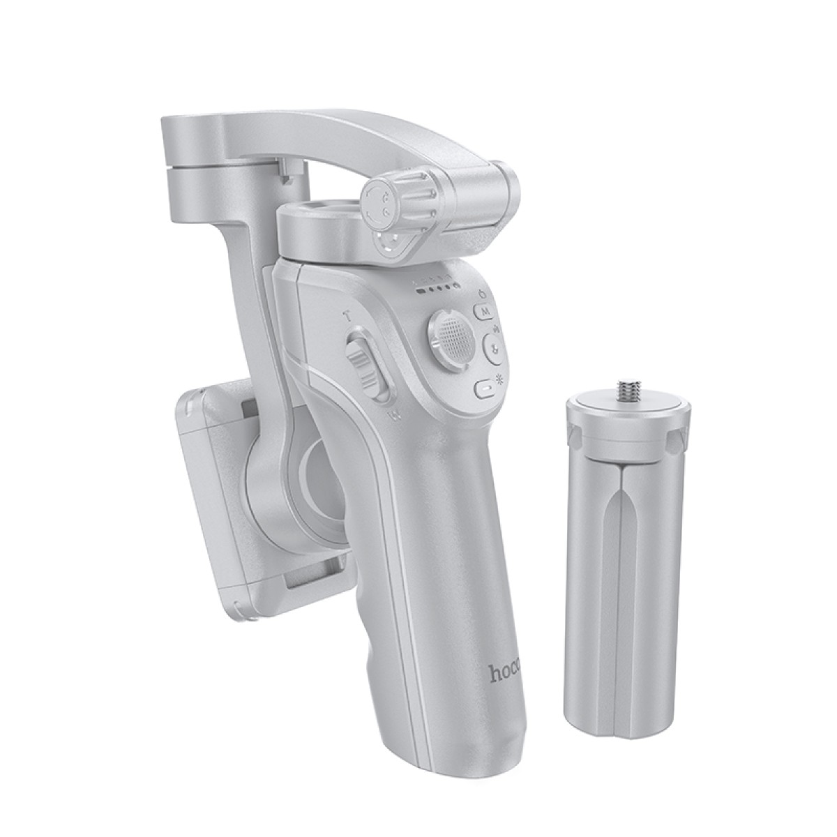 Gimbal Hoco K24 για Συσκευές 4.5"- 7" 3600mAh V5.2 με Σταθεροποιητή 3 Αξόνων Γκρι
