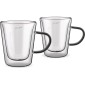 Σετ Ποτήρια Τσαγιού VASO Lamart LT9121 Γυάλινα με Διπλό Τοίχωμα 350ml Μαύρο 2 Τεμ