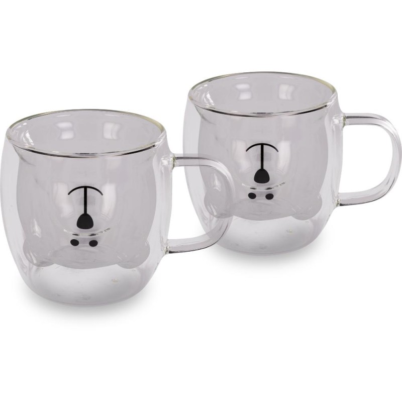 Σετ Ποτήρια VASO Lamart LT9125 Γυάλινα με Διπλό Τοίχωμα 250ml Διάφανα 2 Τεμ